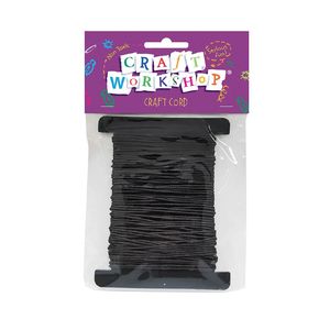 Craft Wax Cord Black 8m 1mm - Avalon International