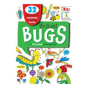 Colouring Bugs Fact Book 32pgs - Avalon International