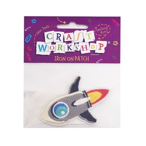 Products: Craft Iron On Rocket 8.5x5.7cm - Avalon International