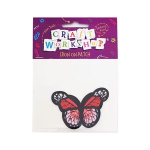 Products: Craft Iron On Butterfly Pink 7cm - Avalon International
