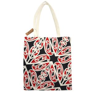 Cotton Tote Bag NZ Māori Design 40cm - Avalon International