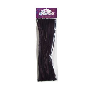 Craft Chenille Stems Black 50pcs - Avalon International