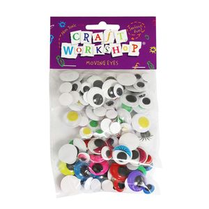 Products: Craft Moving Eyes Adhesive 4asst 120pcs 1-1.8cm - Avalon International