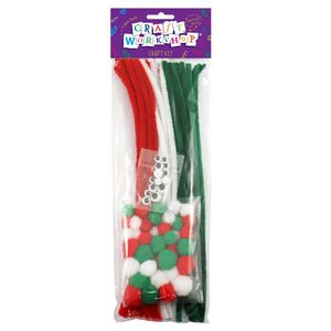 Products: Craft Pom Poms +Chenille Stems +Eyes 80pc - Avalon International