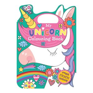 Colour+Sticker Book Unicorn 48+1pgs A4 - Avalon International