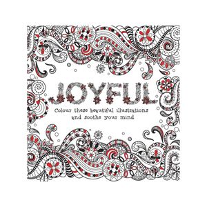 Adult Colouring Book Joyful 240x240mm 72pgs - Avalon International
