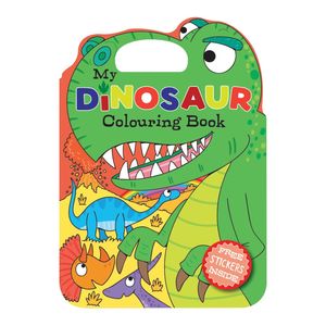 Colour+Sticker Book Dinosaurs 48+1pg 210x295mm - Avalon International