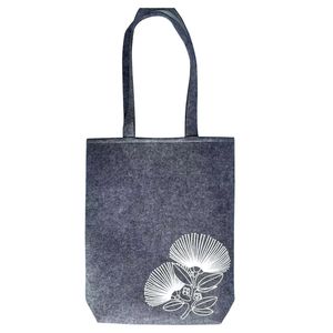 Tote Bag Felt NZ Pohutukawa Grey 38x32cm - Avalon International