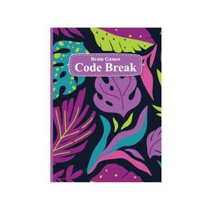 Puzzle Book Code Break Floral 160pgs 180x128mm - Avalon International