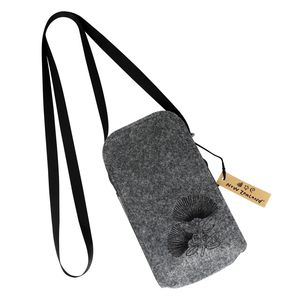 Crossbody Bag Felt NZ Pohutukawa w/Black 18x10.5cm - Avalon International
