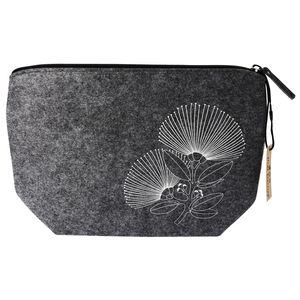 Accessory Bag Felt NZ Pohutukawa Grey 28.5x18 - Avalon International