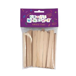 Craft Pop Sticks Plain 100pc 114x10 - Avalon International
