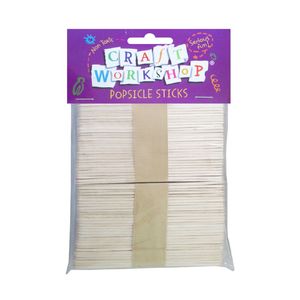 Products: Craft Pop Sticks Plain 120pc 115x10 - Avalon International