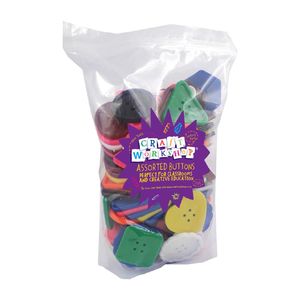 Craft Value Buttons 130pc 38-44mm - Avalon International