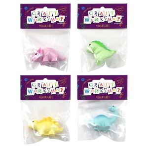 Craft Miniature Dinosaurs Figurine 1pc 3-6cm 4asst - Avalon International