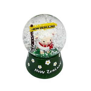 Snow Globe NZ Woolly Sheep 65mmH - Avalon International