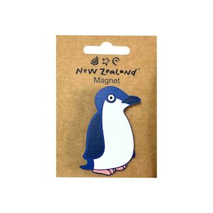 Products: Magnet Wooden NZ Little Blue Penguin B/C 6.3cm - Avalon International