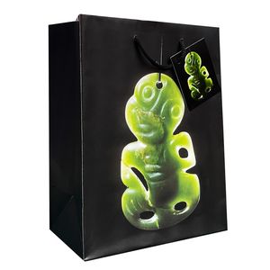 Gift Bag M NZ Greenstone Tiki - Avalon International