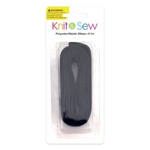 K&S Poly. Elastic Black 20mm 2.1m - Avalon International