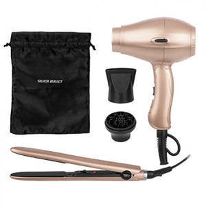 Gift Pack: Silver Bullet Styleaway Hair Dryer & Straightener Travel Set
