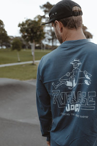 Products: Petrol Blue Long Sleeve Average Joe's