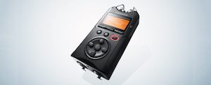 TASCAM DR40 4-Track Handheld Digital Audio Recorder - Black
