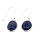 Sterling Silver Lapis Lazuli Dangly Earrings