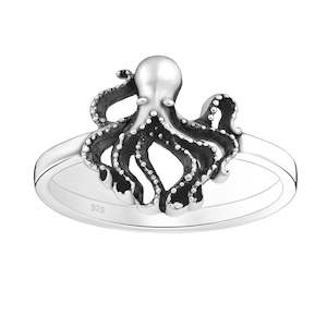 Rings: Sterling Silver Octopus Ring