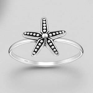 Rings: Sterling Silver Starfish Ring