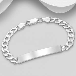 Anklets Bracelets: Sterling Silver Engravable Bracelet