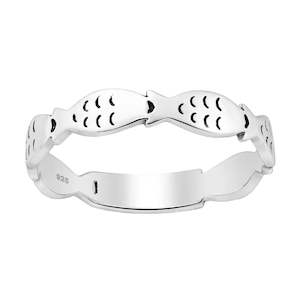 Home Bestseller Rings: Sterling Silver Fish Ring