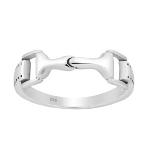 Rings: Sterling Silver Horse Bit Snaffle Ring