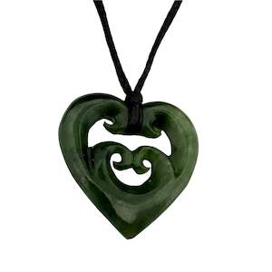 Bestsellers: Small Pounamu Manawa & Koru Pendant