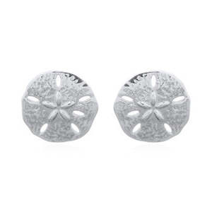 Bestsellers: Sterling Silver Sand Dollar Stud Earrings