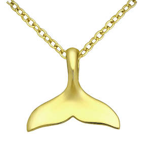 Pendants: Gold Whales Tail Pendant