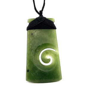 Pounamu Toki with  Koru Pendant