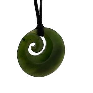 Pounamu Greenstone Koru Pendant