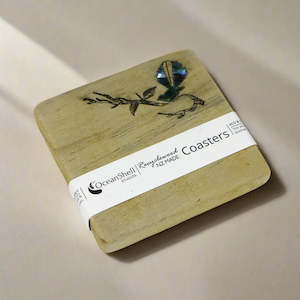 Giftware: Recycled Wood Coasters - Fantail