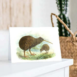 Johannes Keulemans - Card - North Island Brown Kiwi