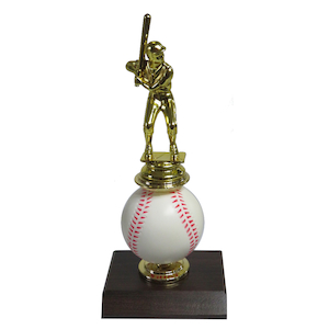 Spinning Baseball Figurine Trophy Award Engravers