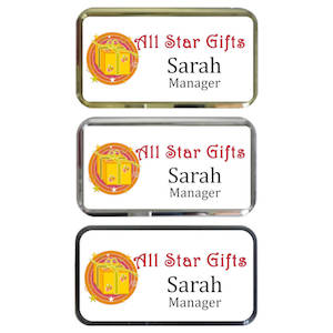 Rectangle Name Badge Award Engravers