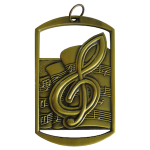 Dog Tag Music Medal Award Engravers