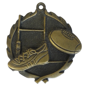 Products: 3D Gold Rugby Medal Award Engravers