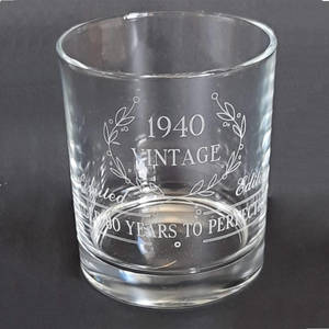 Winston Whiskey Glass Award Engravers