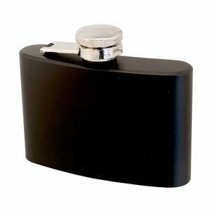 4oz Black Hip Flask Award Engravers
