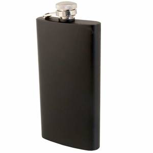 5oz Black Hip Flask Award Engravers