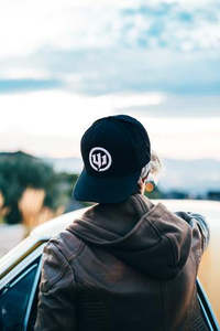 WICKED AUDIO HAT - BLACK SNAP BACK WITH WHITE LOGO