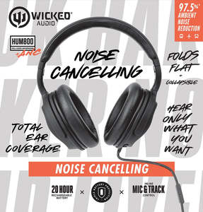 Wicked Audio: WICKED AUDIO HUM 800 WIRED ACTIVE NOISE CANCELLING