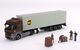 1: 64 Mercedes-Benz Actros Container Semi Crew - AWESOME COLLECTABLES