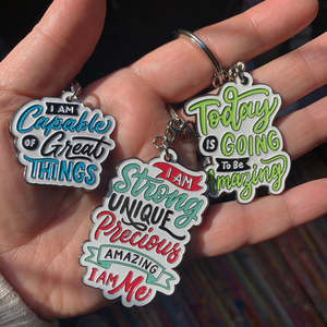 Adults: Affirmation Keyrings - Set of 3